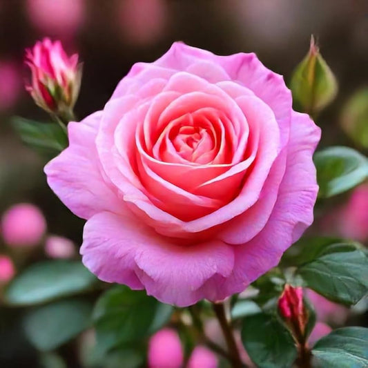 Hybrid grafted rose plant for gardening