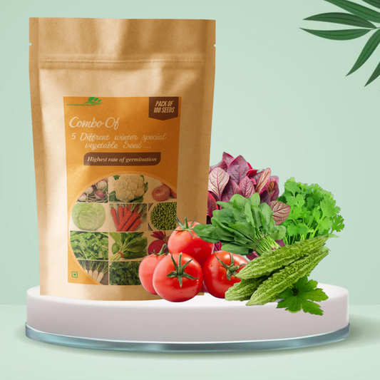 Winter Season Vegetable Seeds Pack of 5 – Premium Quality Garden Seeds